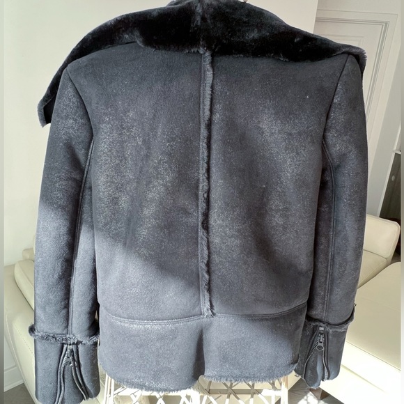 Free People Faux Shearling Moto Jacket - Picture 4 of 14